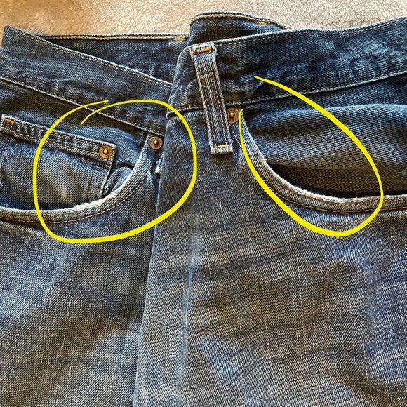 Vintage Arizona Jean Company Relaxed Fit Distressed Straight Leg Jeans | 38 X 30 - Picture 8 of 12